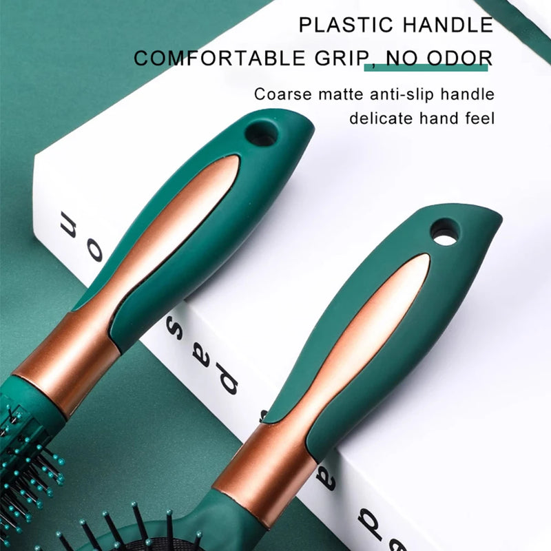 Marseilis Hair Massage Air CushionComb Brush Scalp Hairbrush Detangle Anti Static Salon SPA Hairdressing Styling Tool Oval Round